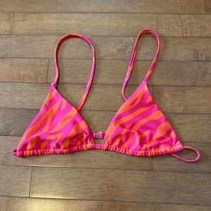 Pink and Orange tiger striped swim suit
